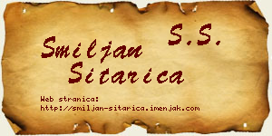 Smiljan Sitarica vizit kartica